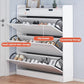 MHome Narrow Flip Shoe Rack – Space-Saving Modern Storage Cabinet