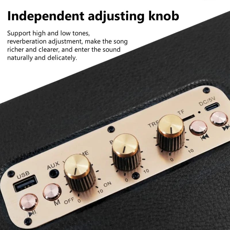 M13 Retro Bluetooth 5.3 Mini Speaker Subwoofer Stereo Sound