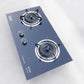 ARUIF Two-Burner Auto-Ignition Tempered Glass Panel Gas Stove + Free Hose, Battery & Regulator Model RH-2008