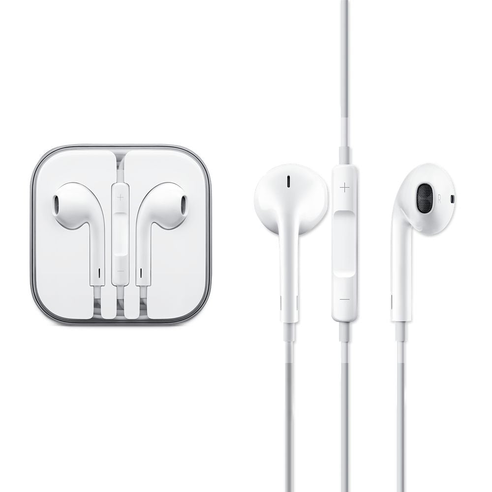 MTech White Wired Earphones In-Ear Stereo Headphones With Microphone