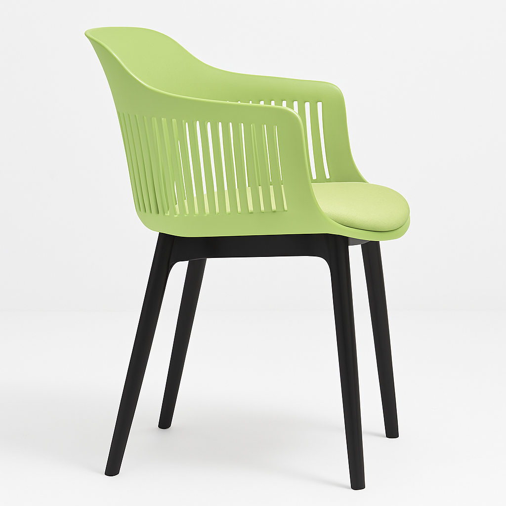 MFurn Modern Nordic PP Dining Chair with Backrest-Various Colours