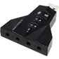 USB Sound Card Adapter Double USB Headset 7.1 Channel