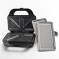 ENZO 2 in 1 Breakfast Sandwich Panini Waffles Electric Grill Non Stick Bread Maker Household Smokeless Stainless Steel BBQ Grill