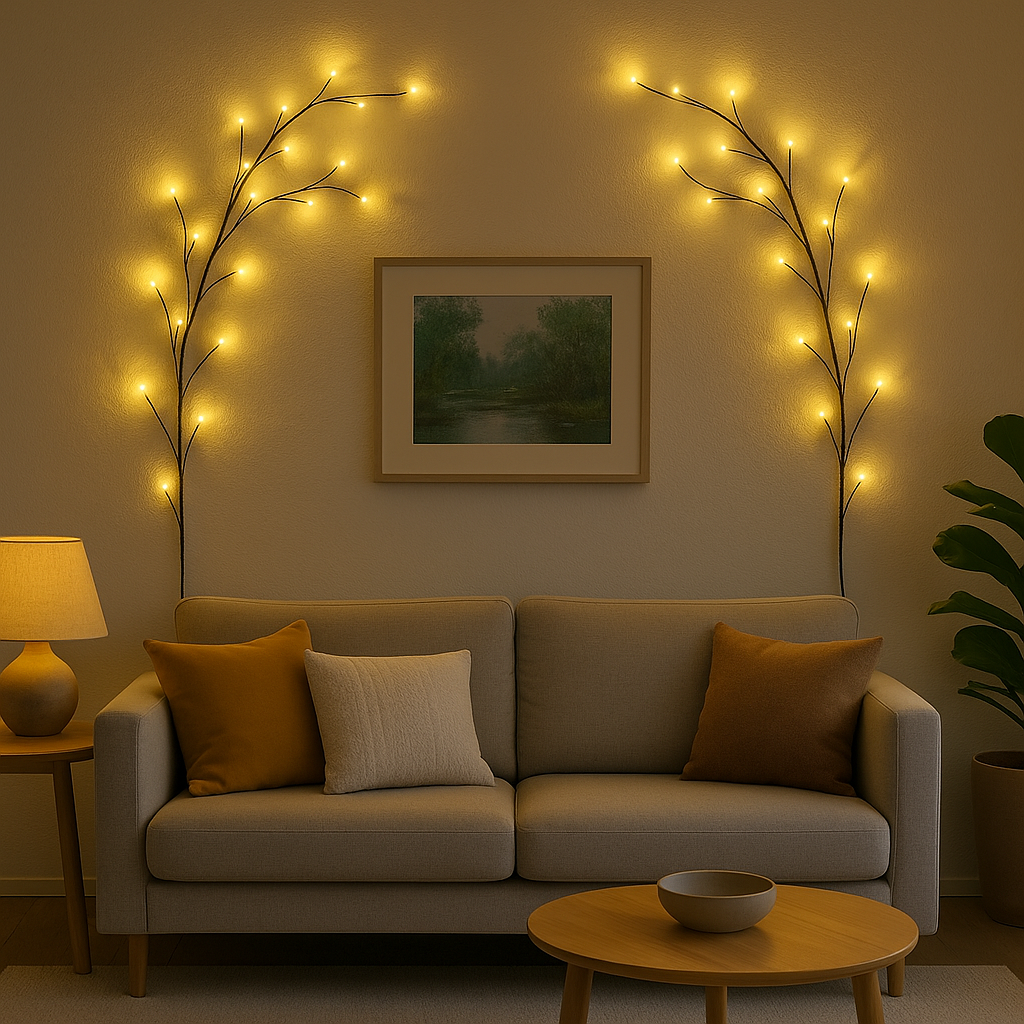 ZYF-135 Enchanted LED Willow Black Vine Light – Warm White (220V)