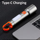 Hanging COB LED Aluminum Alloy Flashlight, 7 Bright Light Modes, Zoom In/Out, Aluminum