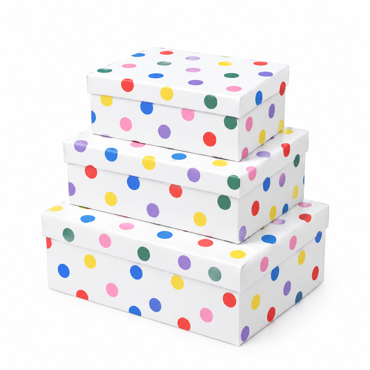 3-Piece Gift Box Set - Nesting Gift Boxes with Lids