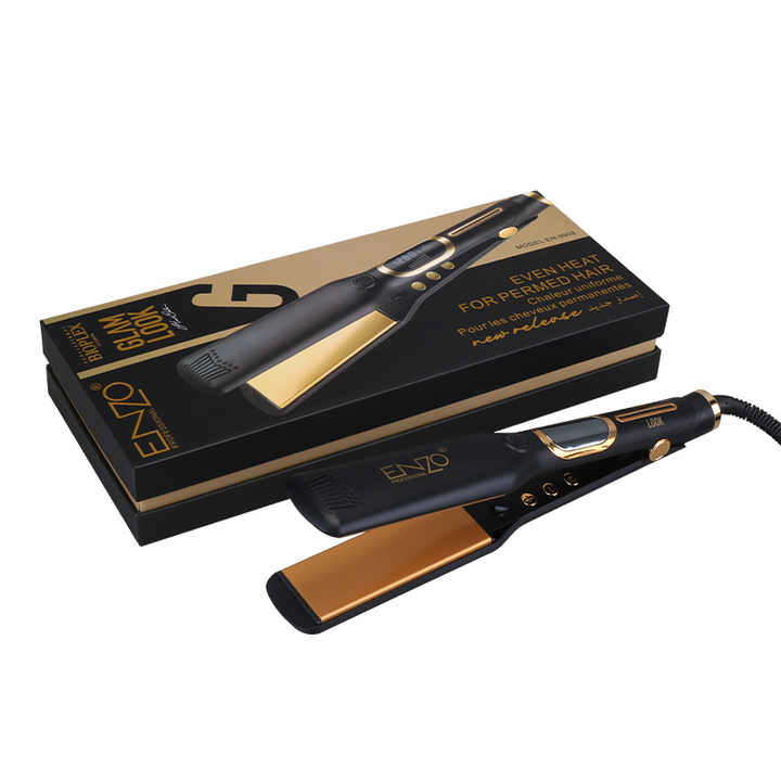 ENZO Professional Wide Plate Titanium Hair Straightener