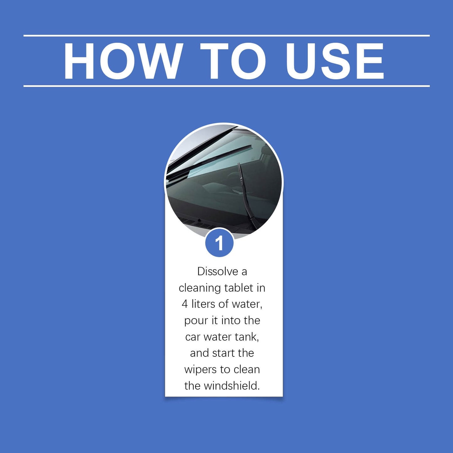 30PCS Windshield Cleaner Tablets – Car Glass Rainproof Cleaning, Foam Washer Fluid Concentrate