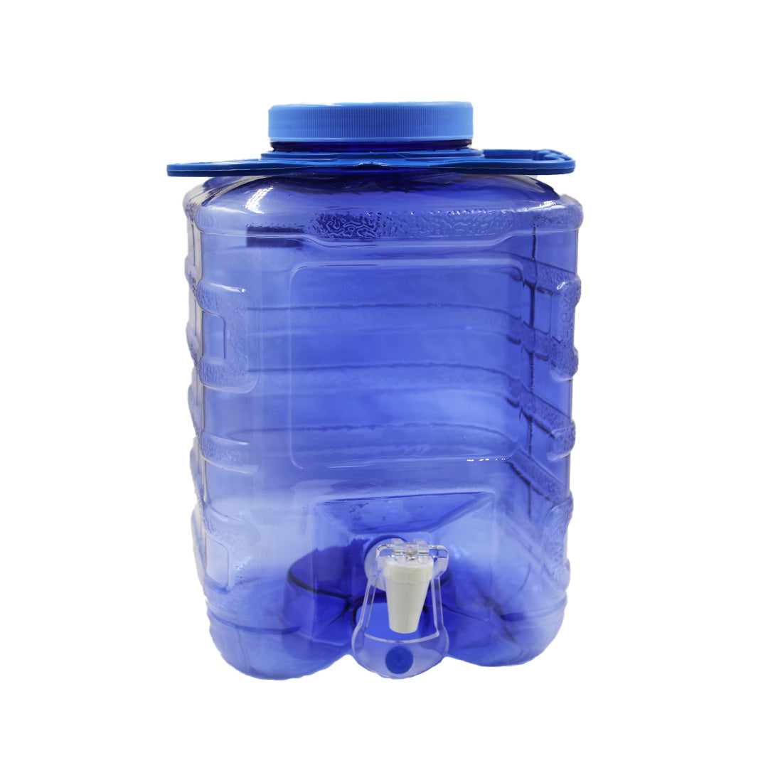 10L Plastic Water Dispenser with Tap – Blue