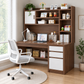 MHome Office Desk With Hutch & Storage Cabinet – 120cm - PRE ORDER