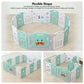 MKids 16+2 Panel Baby Playyard Playpen – Foldable Kids Safety Fence
