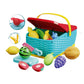 Tropical Fruit Picnic Basket Toy Set