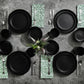 MHome 16-Piece Dinnerware Set – Microwave Safe Stoneware