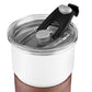 MHOME 300ML Stainless Steel Stacked Camping Cups with Walnut Handle