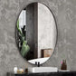 MFURN Large Oval Mirror Metal Frame Gold Or Black