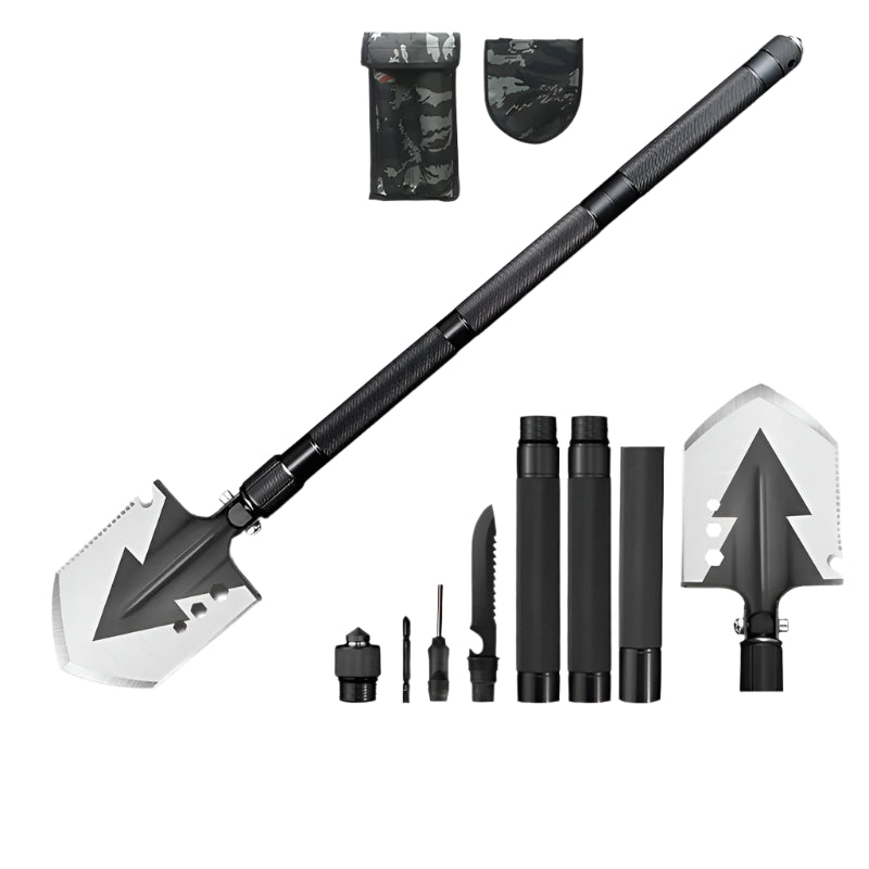 Multifunction Tactical Shovel Folding Camping Survival Emergency Tools