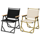 MHome Portable Outdoor Chair with Wood Armrests – Foldable & Heavy-Duty