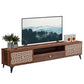 TV Stand Media Console Wood Table with 3 Storage Drawers