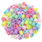100 Pcs Candy Color Acrylic Loose Beads with Hole Jewelry Findings