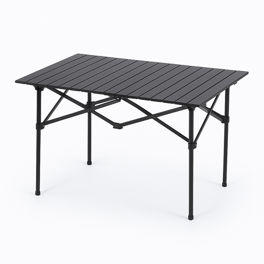 MFurn Black Outdoor Folding Table | Lightweight | Portable | Durable