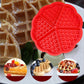 MHome PVC Silicone Waffle Mold – Non-Stick Round Baking Tray (21.5cm)