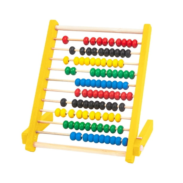 Wooden Abacus With Colorful Beads