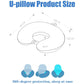 Premium U-Shaped Travel Neck Pillow – Soft Memory Foam Comfort (Multiple Colours)