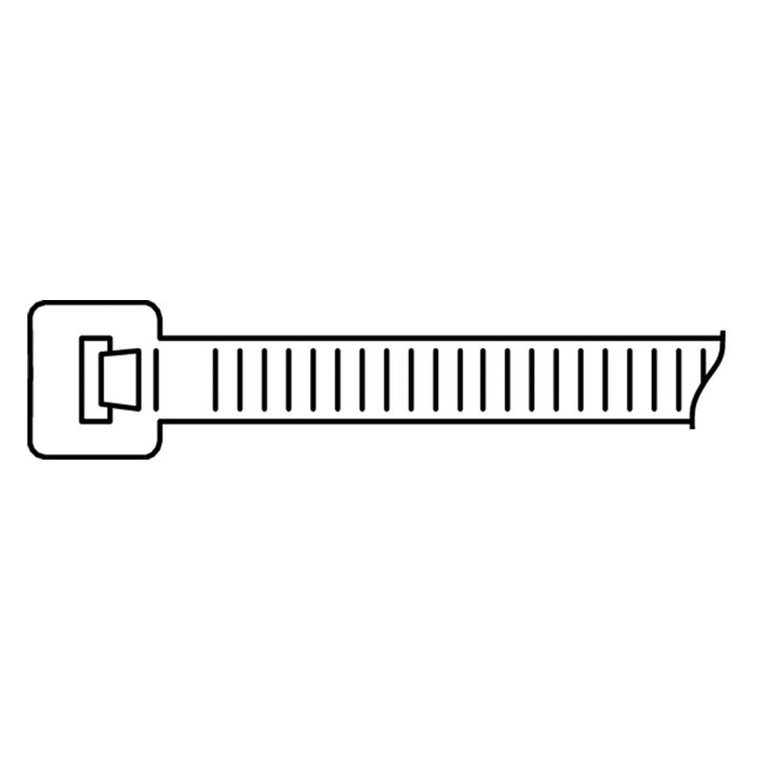 Cable Tie Inside Serrated (101.6mm x 2.5mm, Ø1.5–22.0mm) T18R