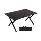 MFurn Black Outdoor Folding Table – Portable Aluminium Camping Table