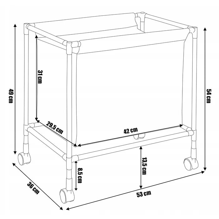 MHome VersaRack – Mobile Coat & Storage Stand With Hooks And Shelves