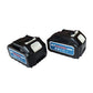62V 1500mah Lithium Battery Pack of 2 With 220V Charger