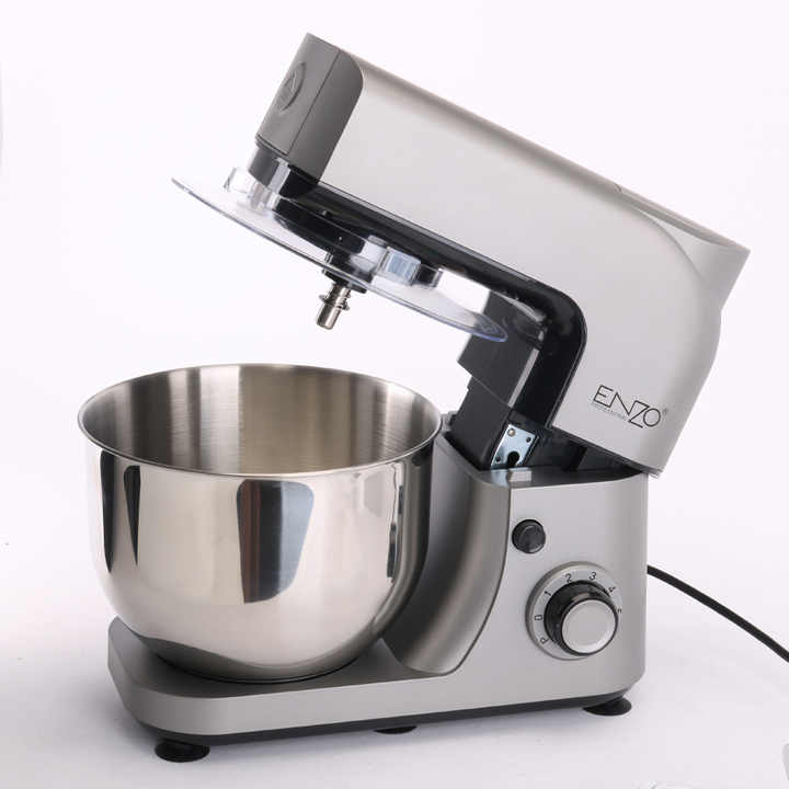 ENZO Home Food Processor 800W 5 Litre Stainless Steel Mixing Bowl 6 Speed Cake Dough Mixer Electric Food Mixer