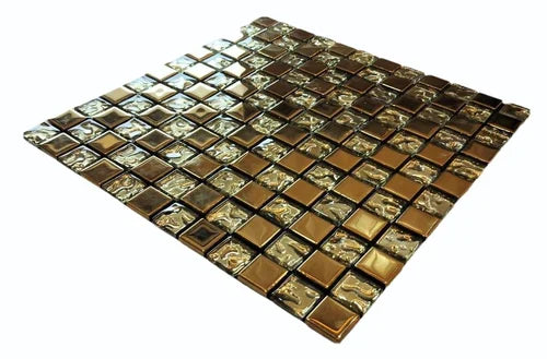 Crackled Glass Mosaic Tile for Kitchen Backsplash and Bathroom Wall