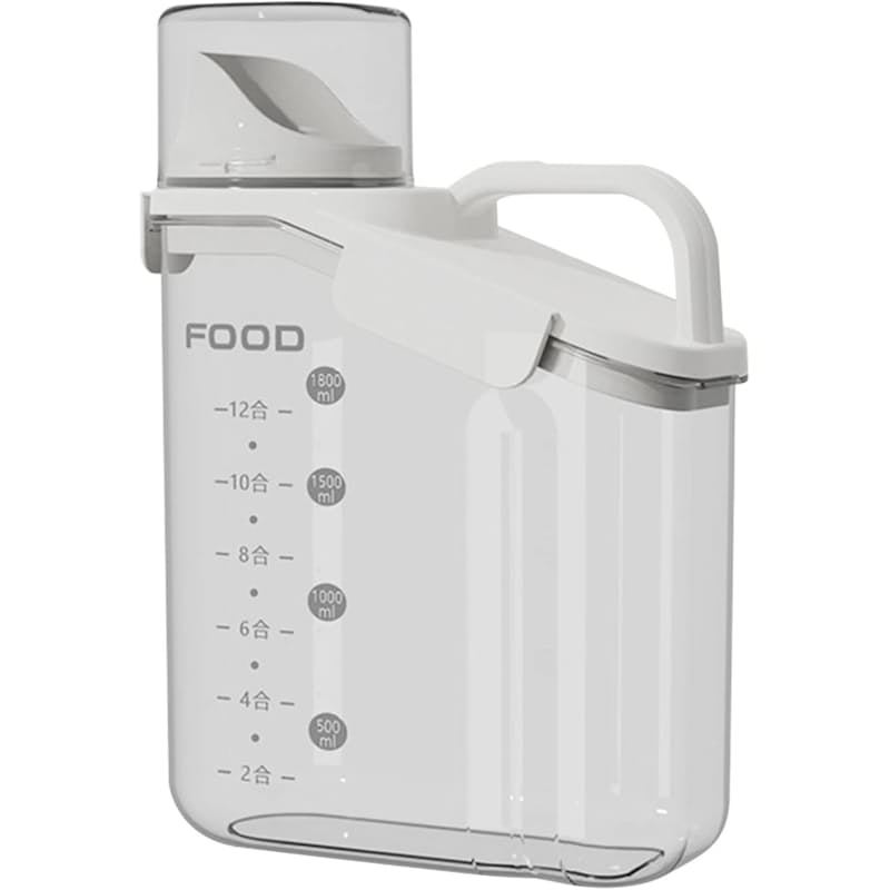 Multi-Purpose Food Storage Container with Pouring Spout & Measuring Cup