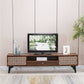 TV Stand Media Console Wood Table with 3 Storage Drawers
