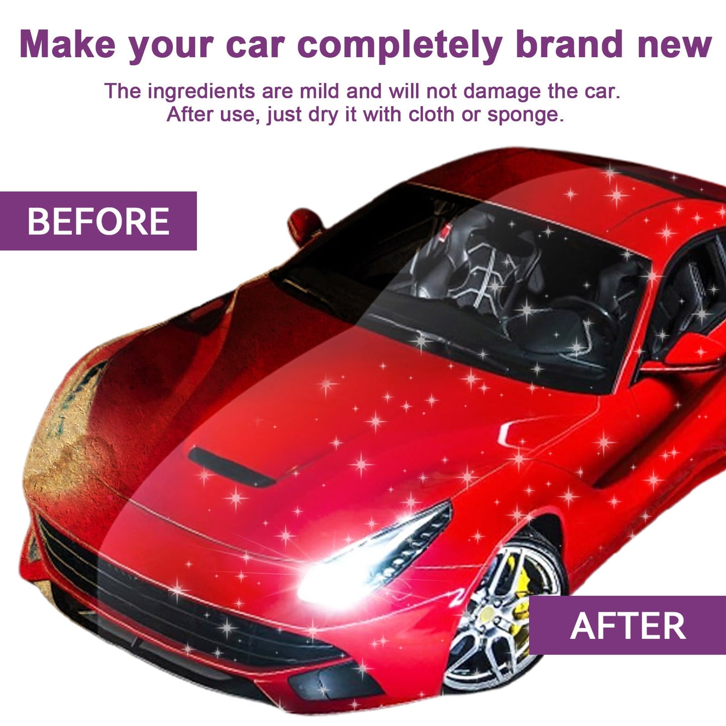 6-in-1 High Protection Car Coating Spray – Cleans, Polishes & Protects All Surfaces Effortlessly