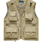 Men Tactical Vest Coat Photographer Waistcoat Multi Pocket Jacket