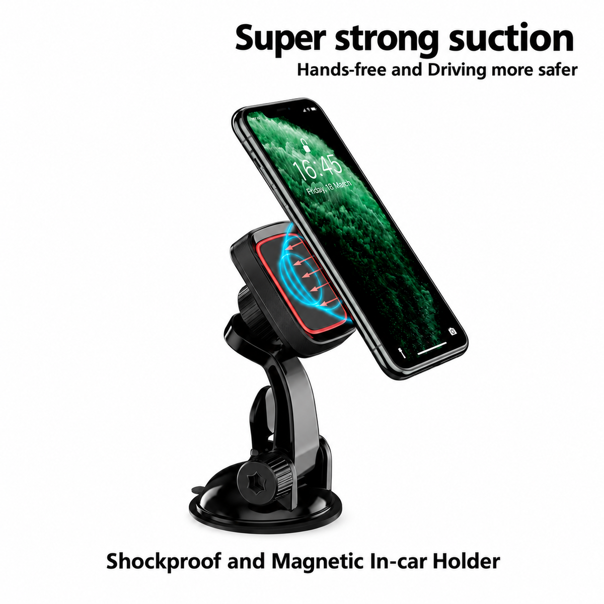Shock-Proof Magnetic Car Cell Phone Holder