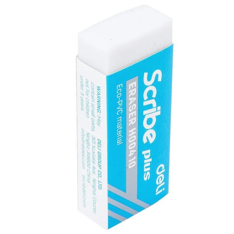 Deli-H00310 Scribe Plus White Eraser – Megamall Online Store