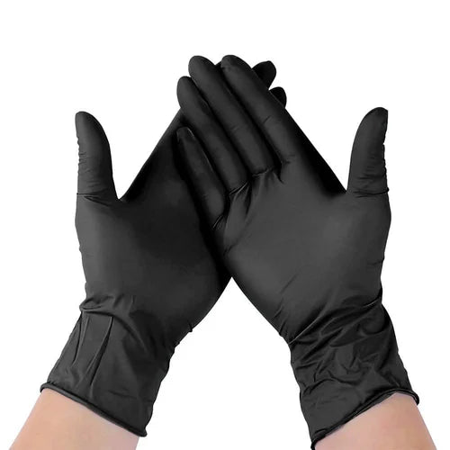 MHome Black Nitrile Disposable Gloves