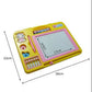 Double Sided Magnetic Slate Whiteboard and Blackboard with Chalk, Duster and Stylus
