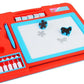 Double Sided Magnetic Slate Whiteboard and Blackboard with Chalk, Duster and Stylus