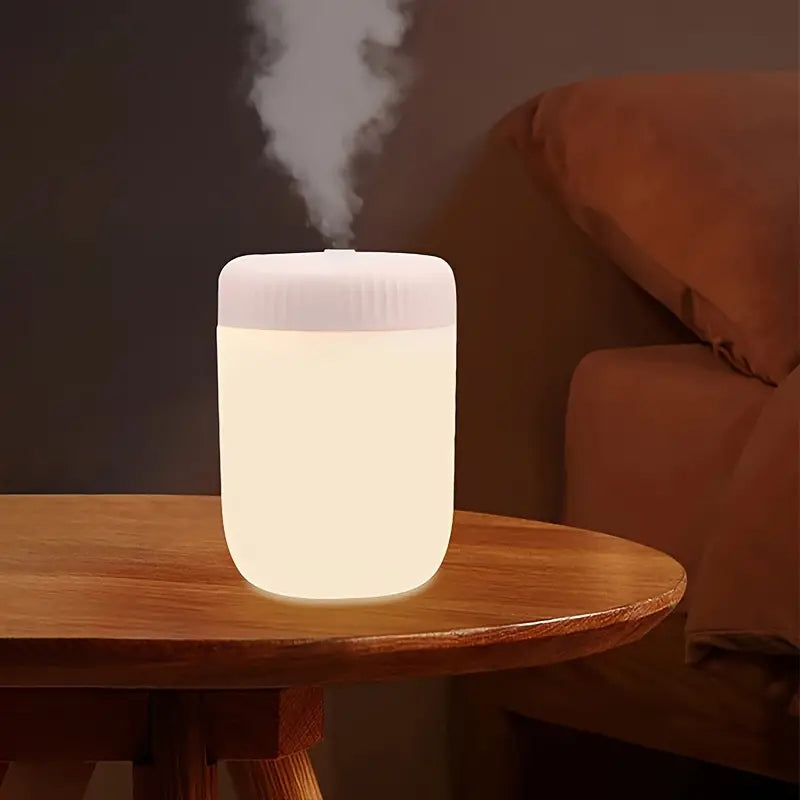 White Mini Water Replenishing Spray Air Humidification USB Night Light Cool Mist Sprayer Portable 220ml Color Night Light Humidifier For Home/Car