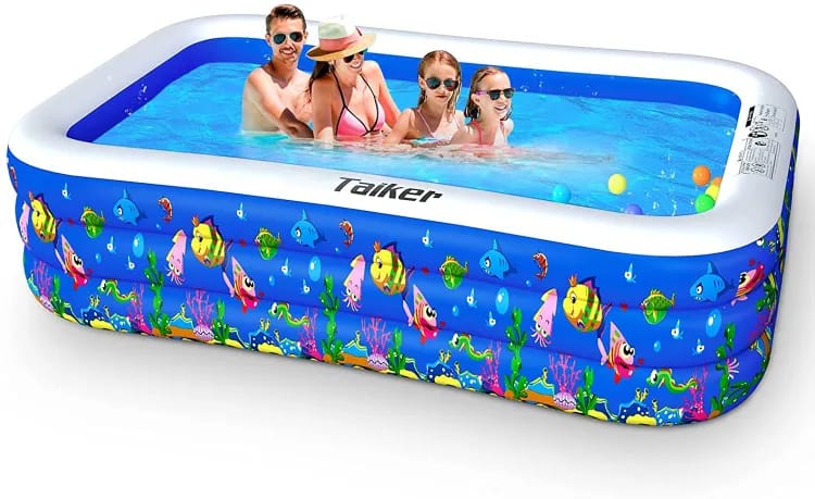 3 Layer Extra Large Rectangular Kids Swimming Pool – Megamall Online Store
