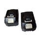 62V 1500mah Lithium Battery Pack of 2 With 220V Charger
