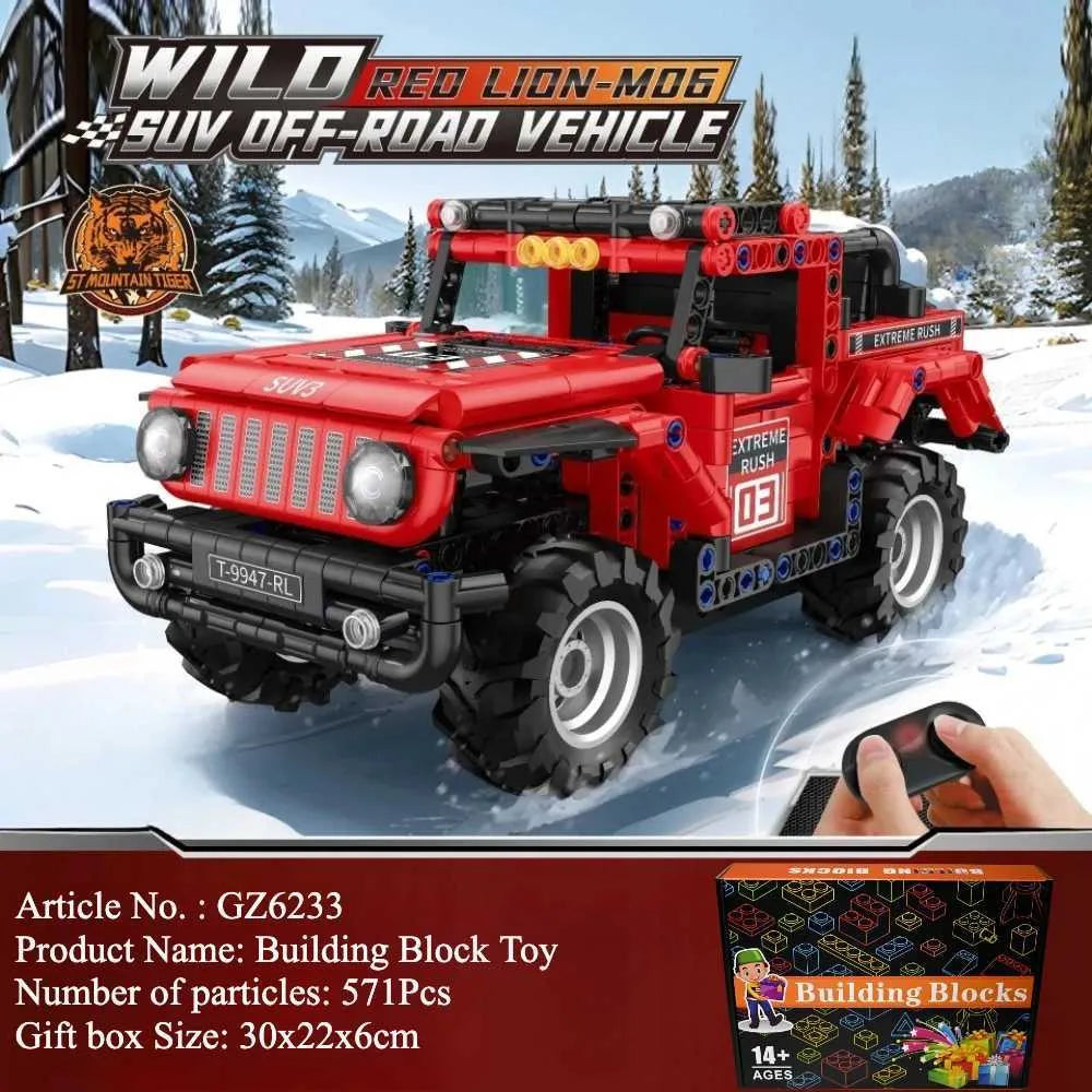 MKids Remote Control Off-Road Racing Pickup Truck Building Block Set (678 or 571 Pieces)