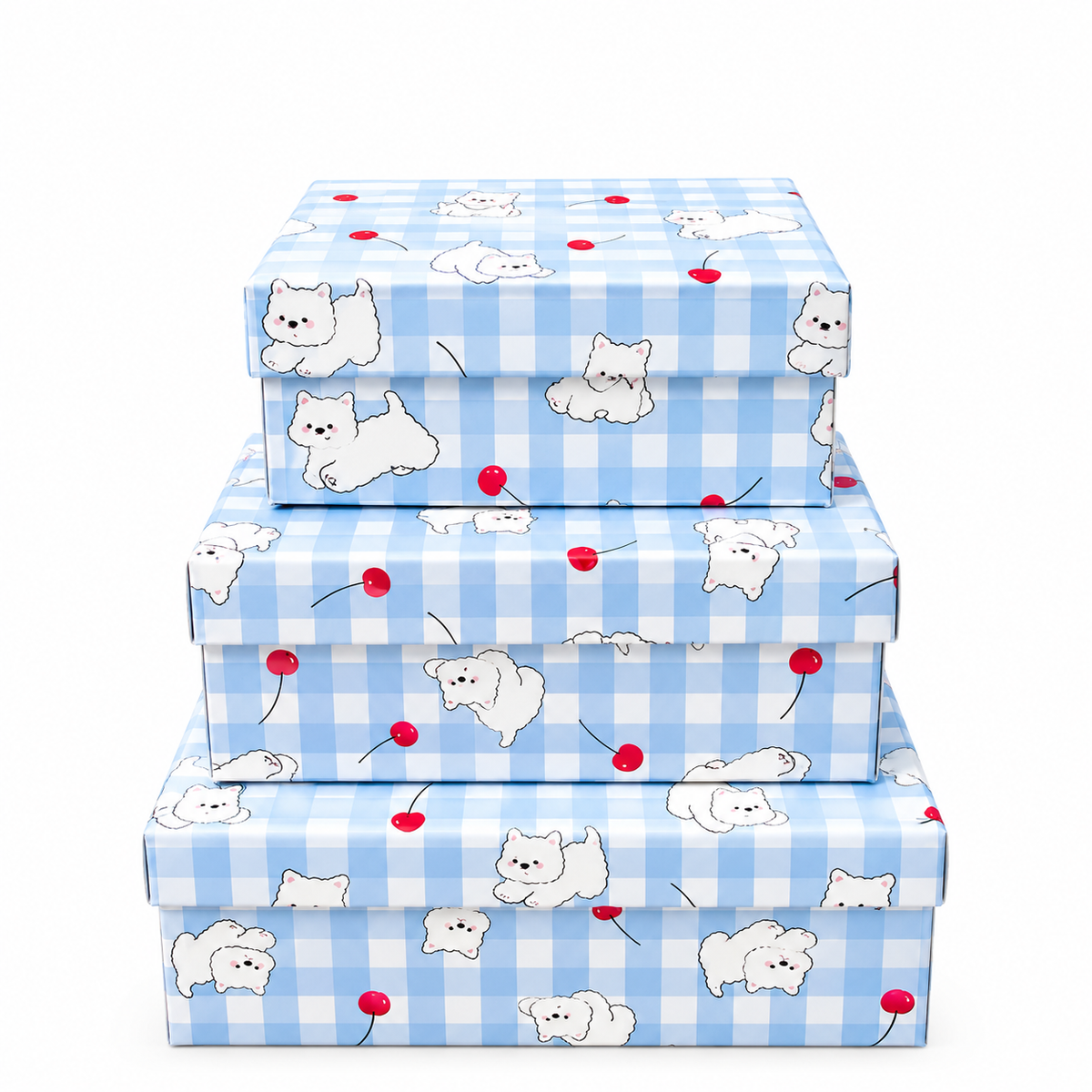 3-Piece Gift Box Set - Nesting Gift Boxes with Lids