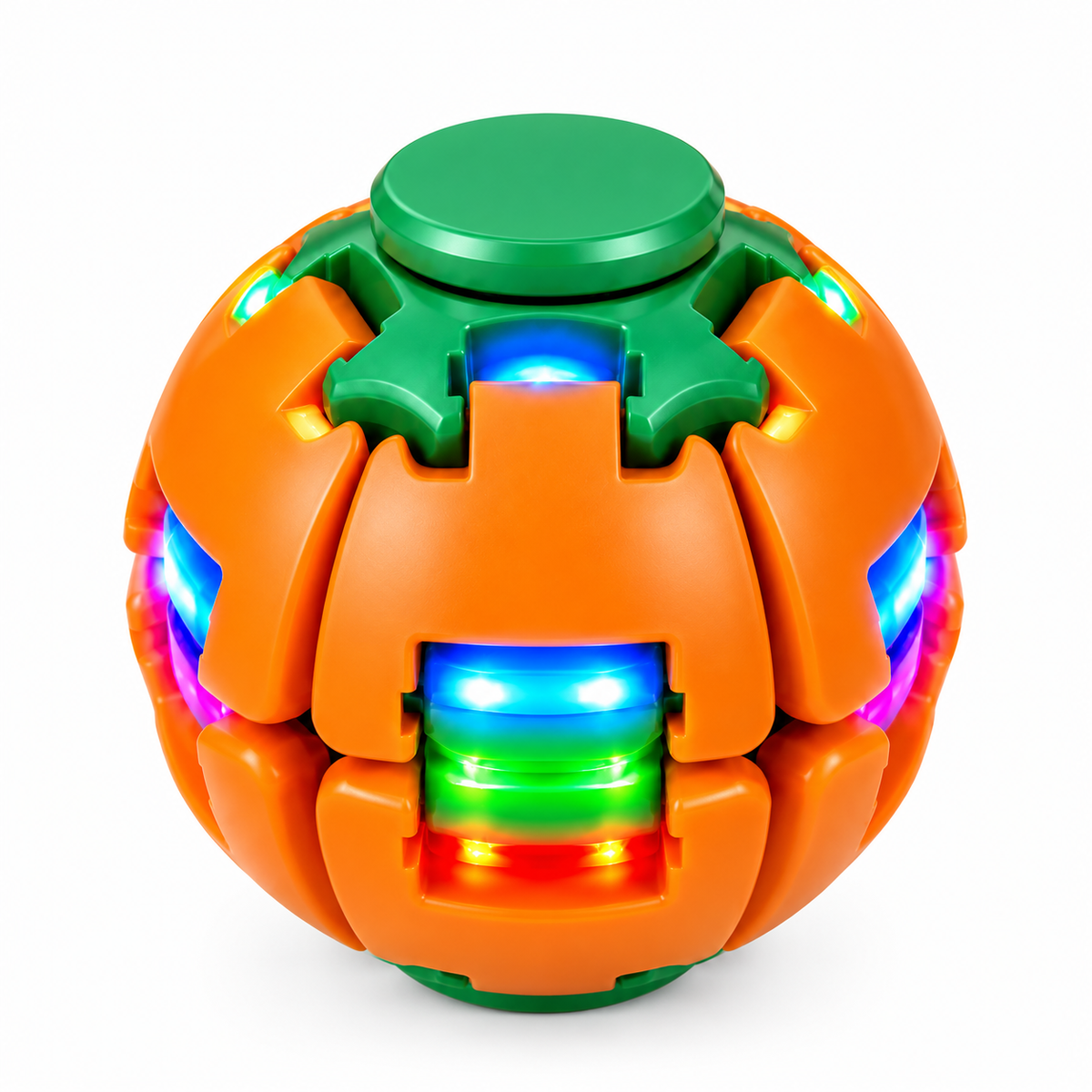 Press-to-Spin Fidget Ball: Desk Fidget Toy With Light