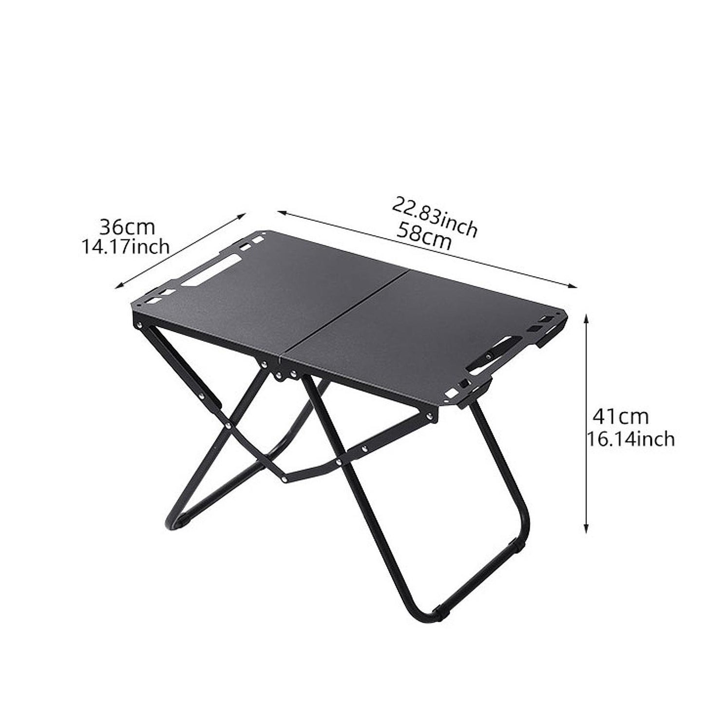 MHome Tactical IGT Iron Grid Folding Camping Table – 58 x 40 x 36 cm