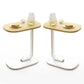 MFurn C-Shaped Side Table 2-Pack – Modern Narrow Sofa & Bed Coffee Tables with Metal Frame